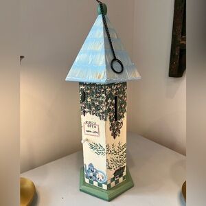 Kathy Hatch Wood Butterfly House Dessert & Tea Garden Hand Painted 1996 Vintage